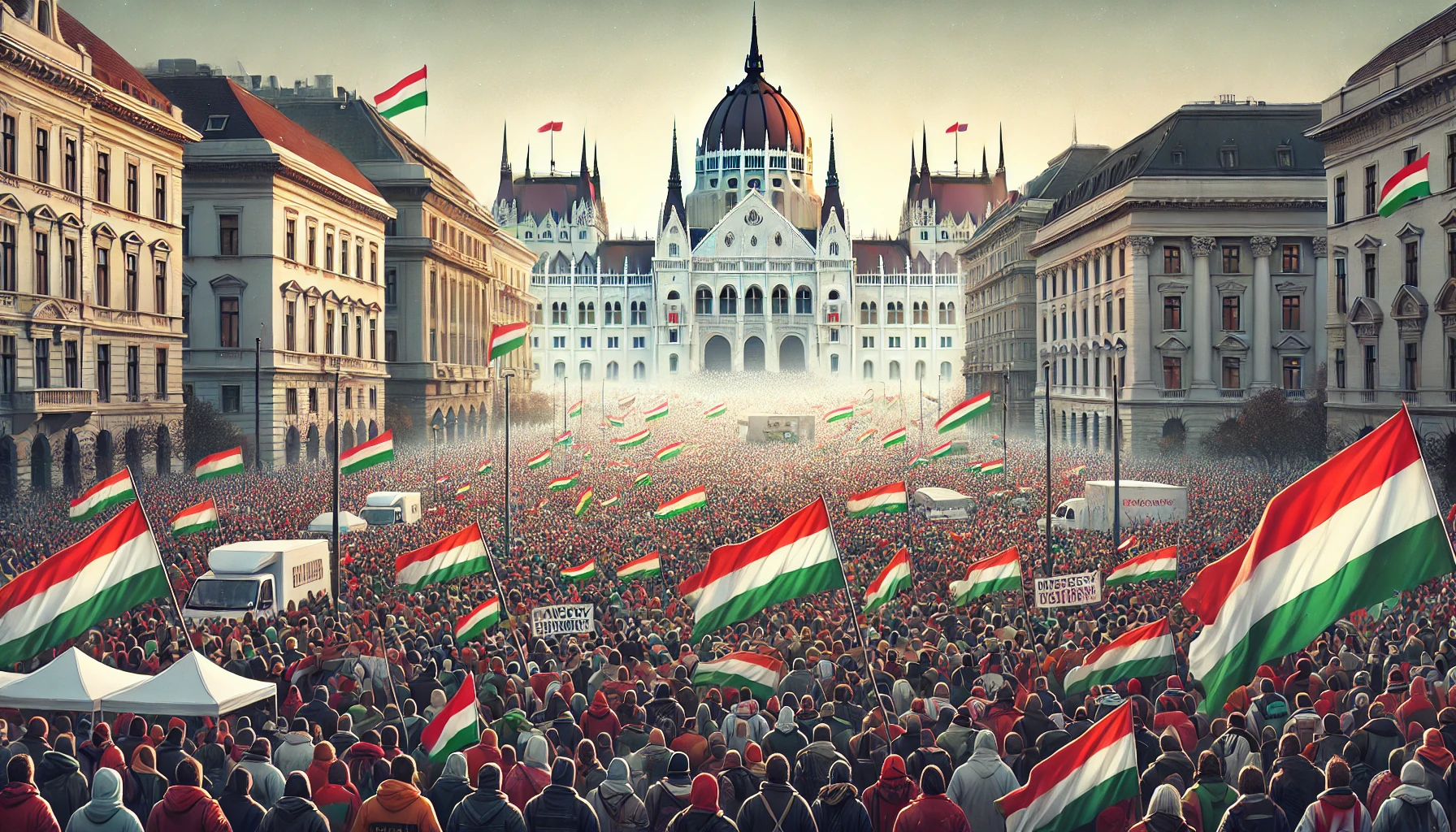 Protesty v Budapešti
