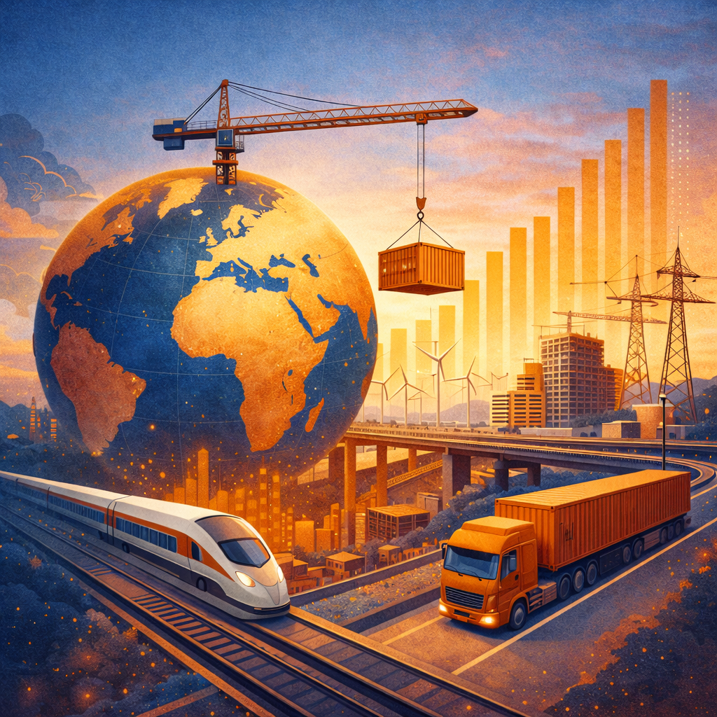 Světová ekonomika se přestavuje: investice se přesouvají od spotřeby k infrastruktuře