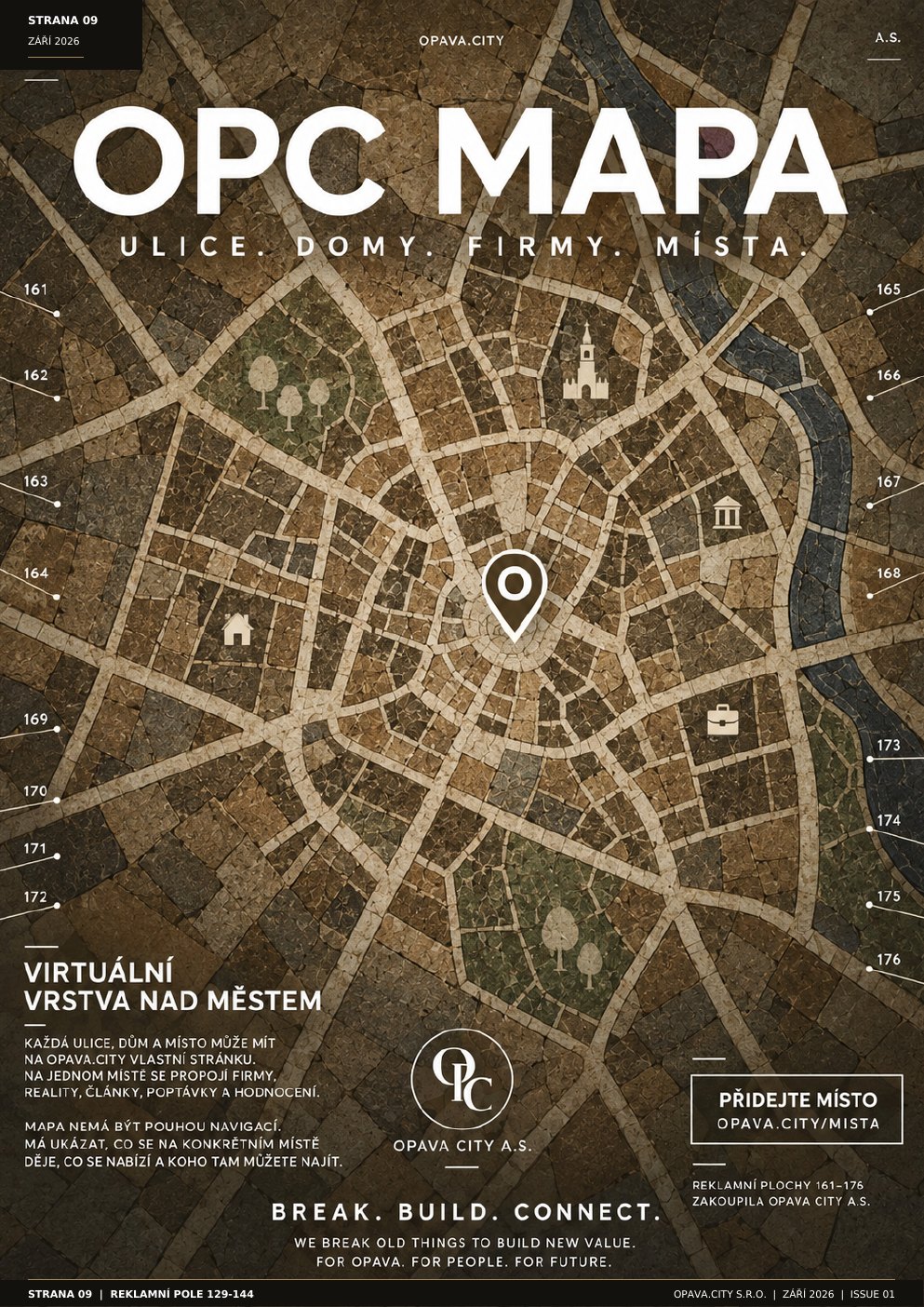 OPC Mapa: ulice, domy, firmy a místa na jedné mapě