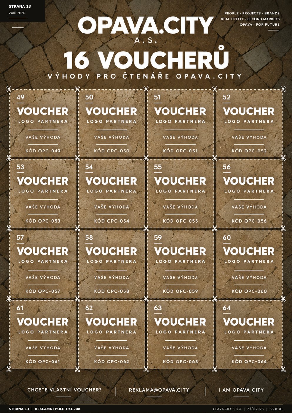 16 voucherů: výhody pro čtenáře Opava.City